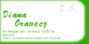 diana oravecz business card